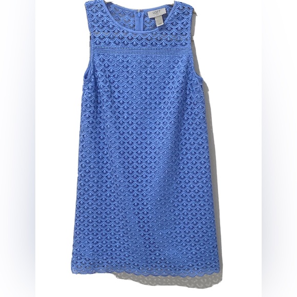 LOFT Dresses Loft Blue Dress Poshmark